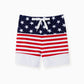 Matching Family Swimsuit Independence National Day Bowknot Star Striped Two Piece