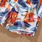 Matching Family Swimsuit Floral Orange Ruffle Bikini Set Bathing Suit