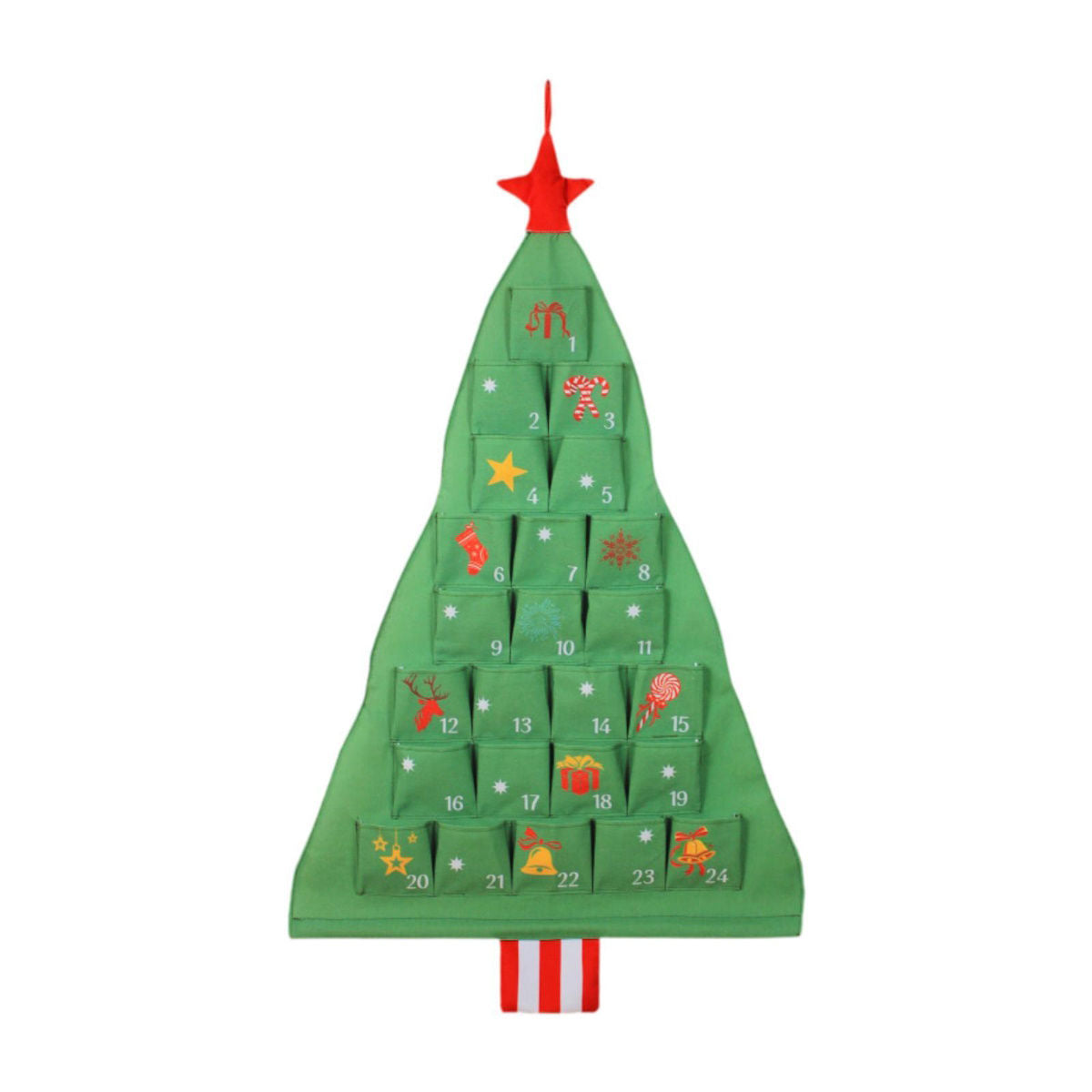 Christmas Felt Advent Calendar Christmas Tree Fabric Advent Calendar - ChildAngle