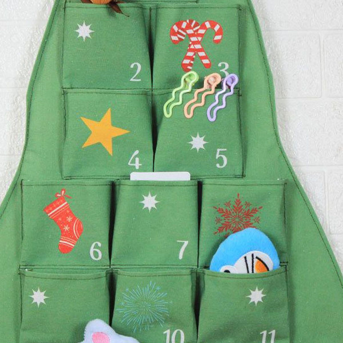 Christmas Felt Advent Calendar Christmas Tree Fabric Advent Calendar - ChildAngle