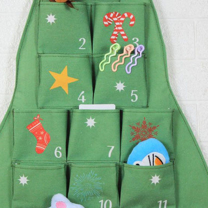 Christmas Felt Advent Calendar Christmas Tree Fabric Advent Calendar - ChildAngle