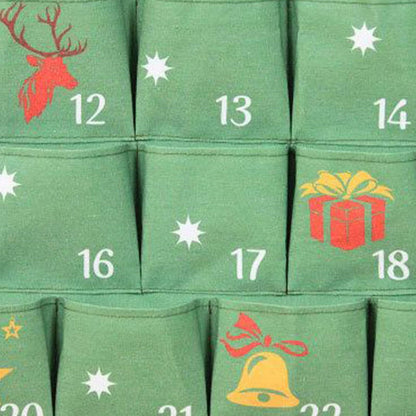 Christmas Felt Advent Calendar Christmas Tree Fabric Advent Calendar - ChildAngle