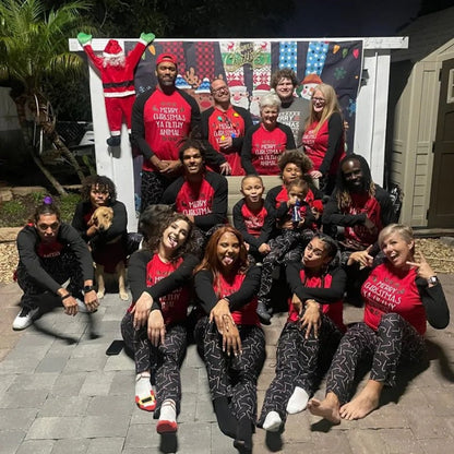 Matching Family Pajamas Set Merry Christmas Ya Filthy Animal