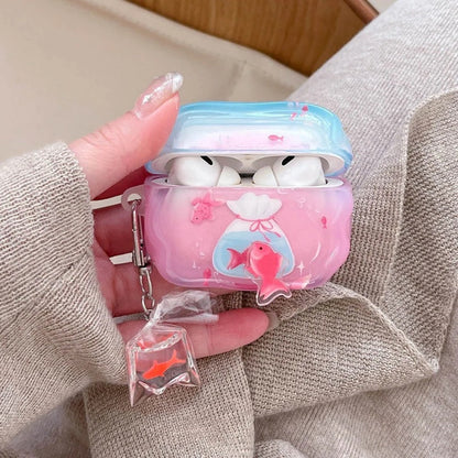AirPods Pro 3 Fish AirPods Case Gold Fish AirPods Case - ChildAngle