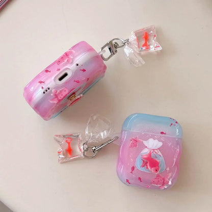 AirPods Pro 3 Fish AirPods Case Gold Fish AirPods Case - ChildAngle