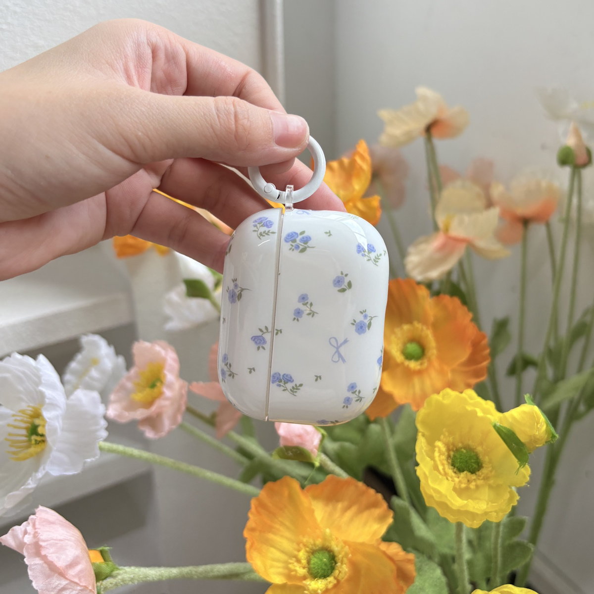 Clear Flower AirPods Case - Floral ChildAngle Flower AirPods Case