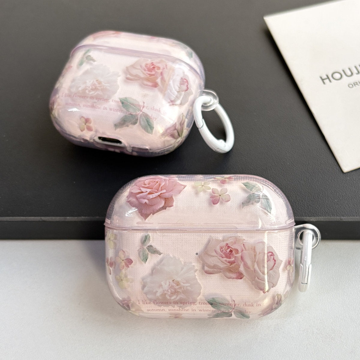 Clear Flower AirPods Case - Floral ChildAngle Flower AirPods Case