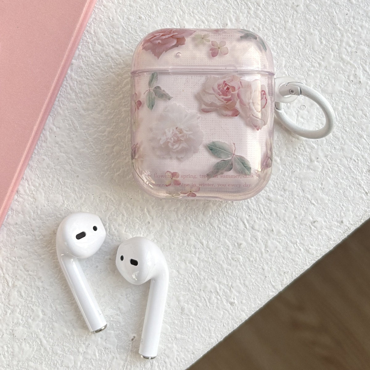 Clear Flower AirPods Case - Floral ChildAngle Flower AirPods Case