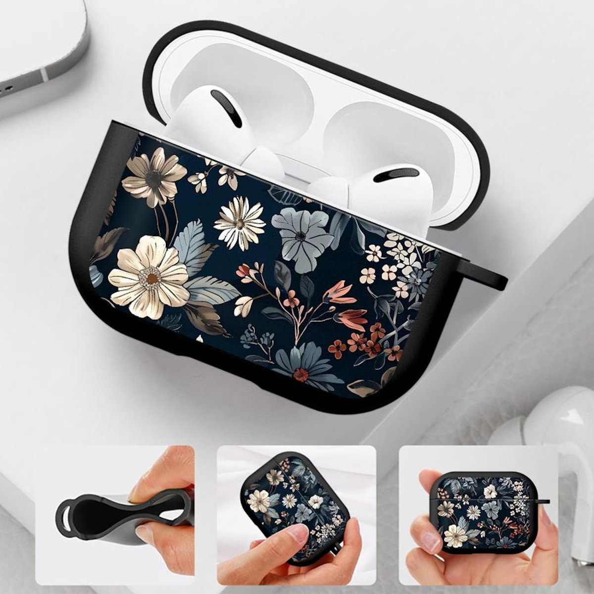 Clear Flower AirPods Case - Floral ChildAngle Flower AirPods Case