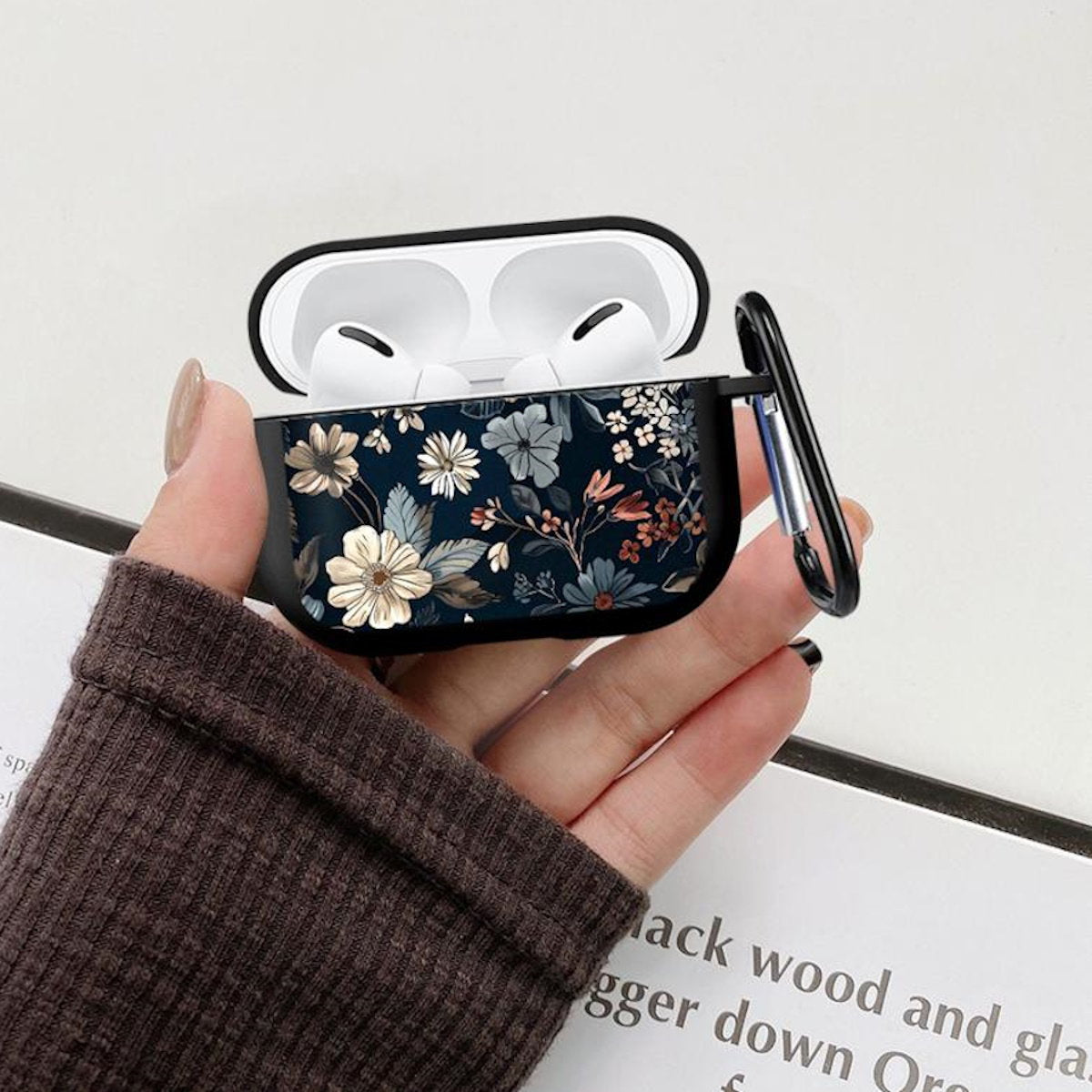 Clear Flower AirPods Case - Floral ChildAngle Flower AirPods Case
