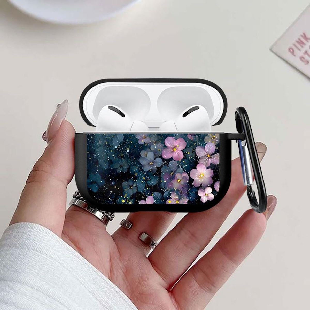 Clear Flower AirPods Case - Floral ChildAngle Flower AirPods Case