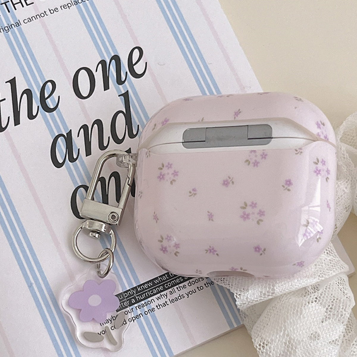 Clear Flower AirPods Case - Floral ChildAngle Flower AirPods Case