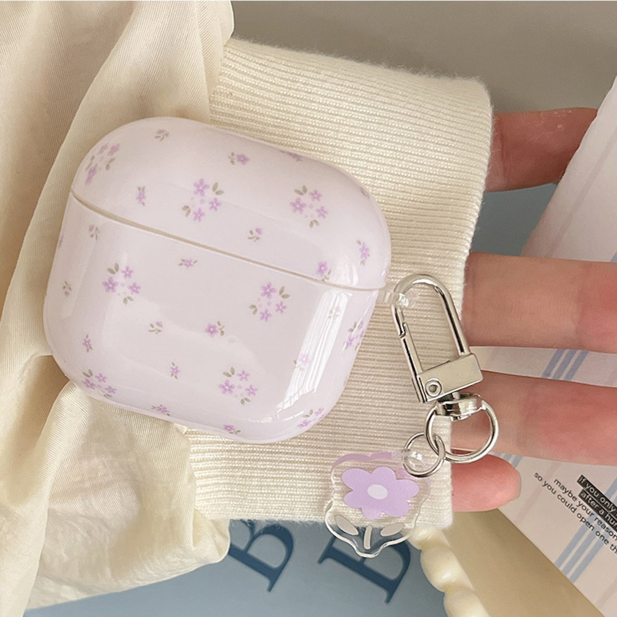 Clear Flower AirPods Case - Floral ChildAngle Flower AirPods Case