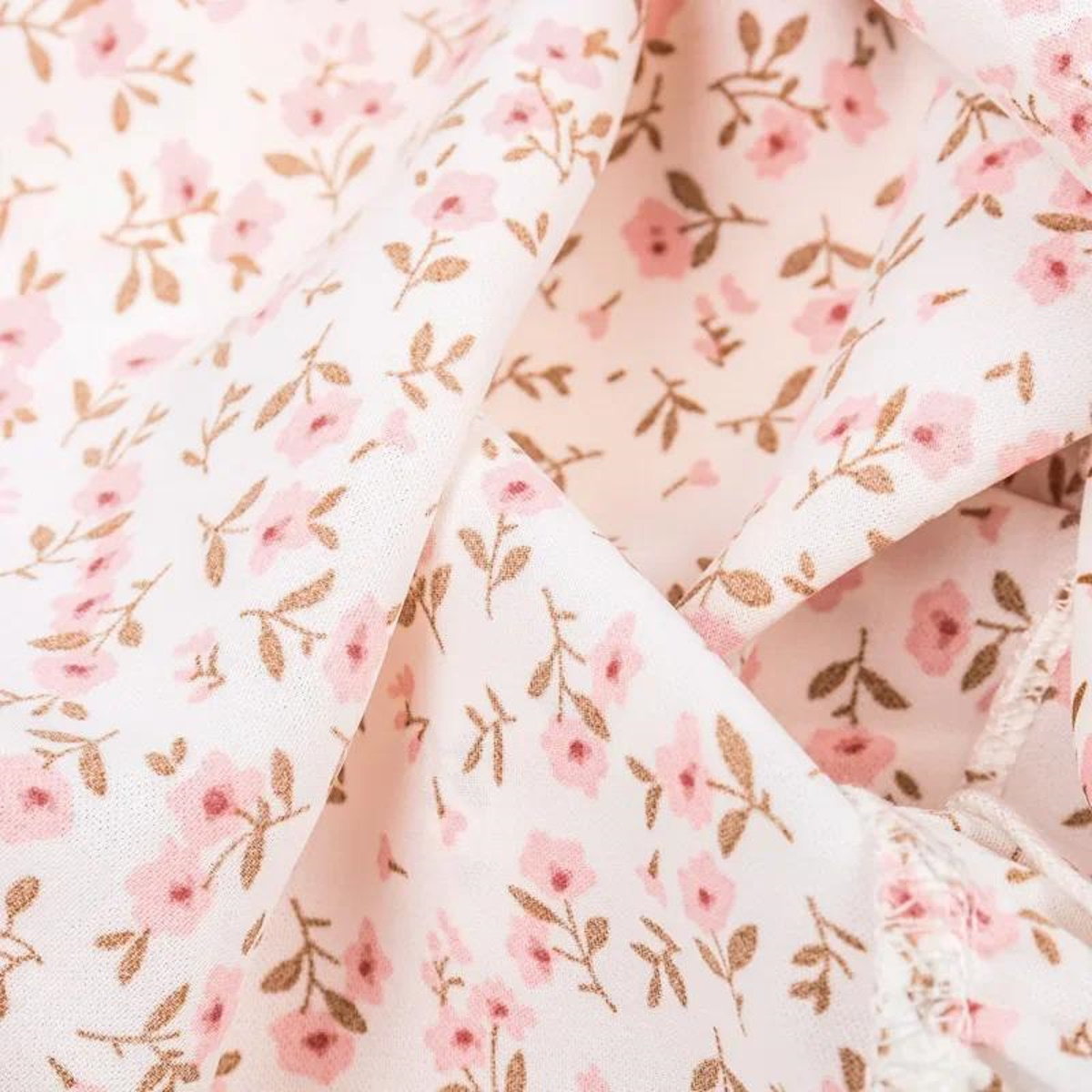 Matching Family Outfits Flower Print Mommy and Me Pink Mother Daughter Dress - ChildAngle