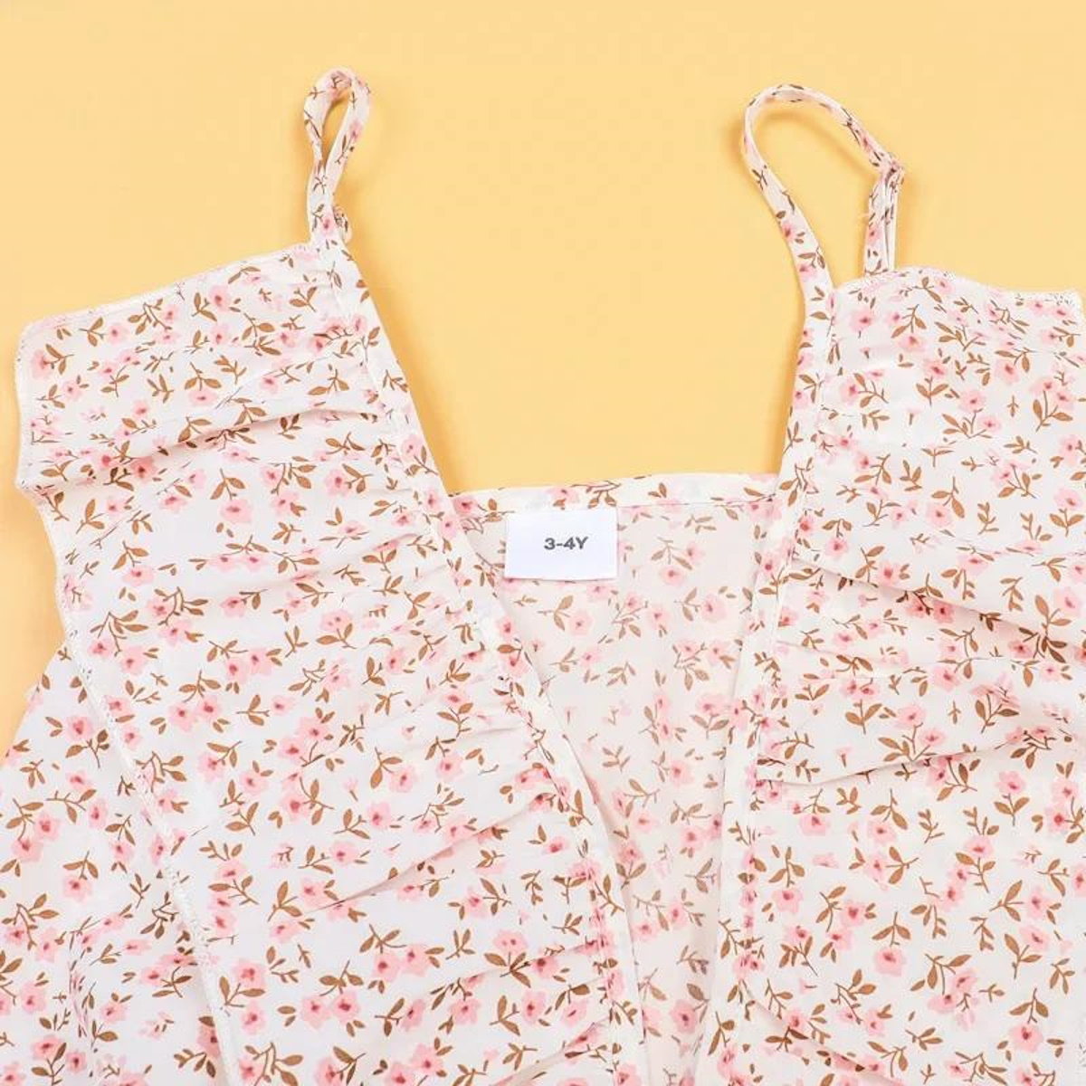 Matching Family Outfits Flower Print Mommy and Me Pink Mother Daughter Dress - ChildAngle