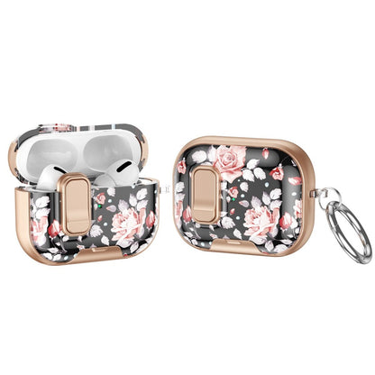 AirPods Pro 3 Schutzhülle mit Schloss, blumenbemalt