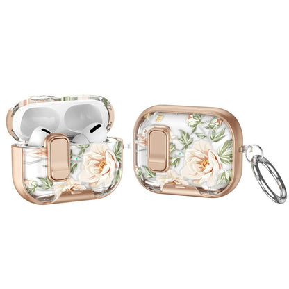 AirPods Pro 3 Schutzhülle mit Schloss, blumenbemalt