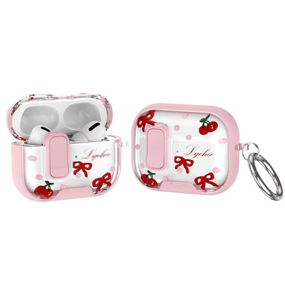 AirPods Pro 3 Schutzhülle mit Schloss, blumenbemalt