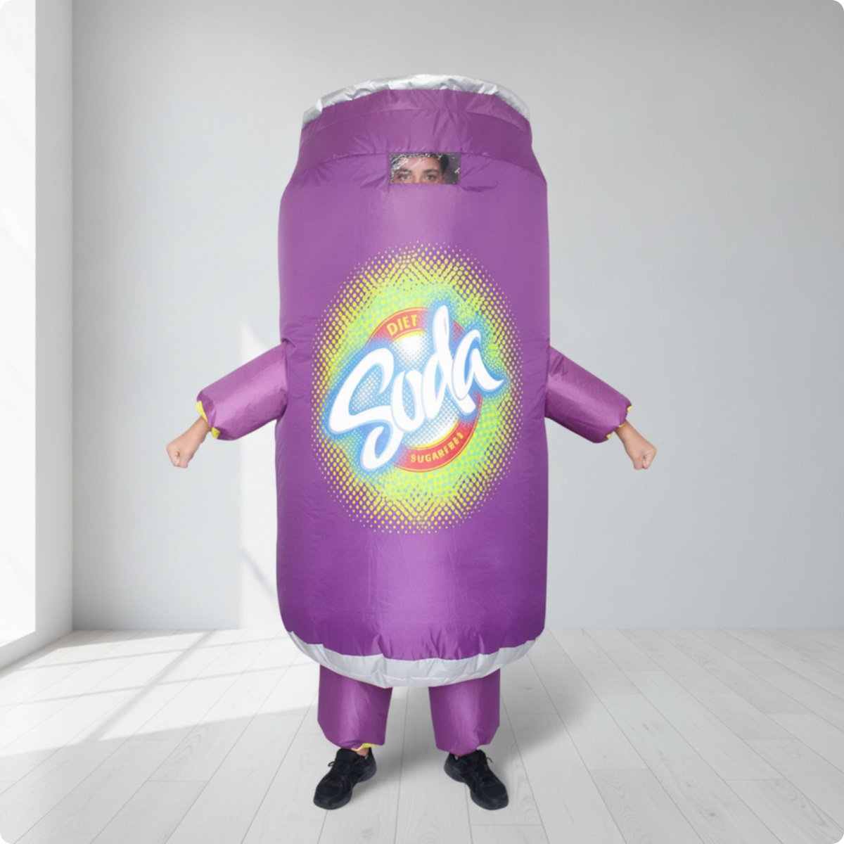 Teens Hamburger French Fries and Beer Soda Water Drink Inflatable Costumes - ChildAngle
