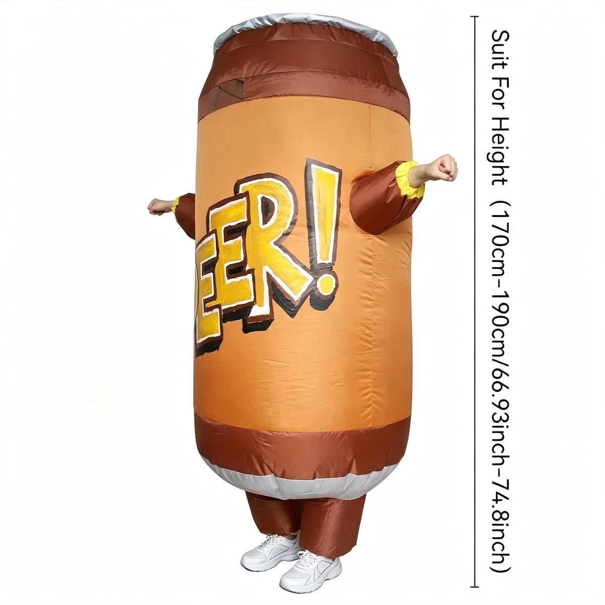 Teens Hamburger French Fries and Beer Soda Water Drink Inflatable Costumes - ChildAngle