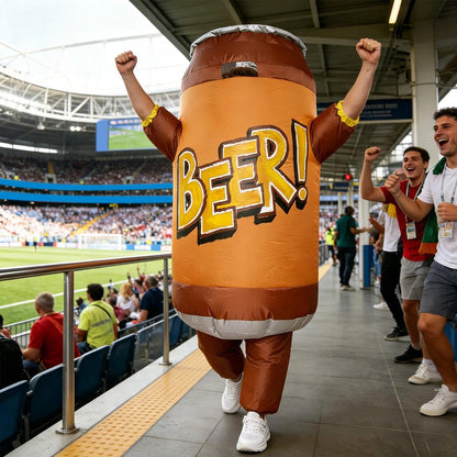 Teens Hamburger French Fries and Beer Soda Water Drink Inflatable Costumes - ChildAngle