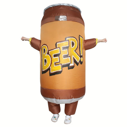 Teens Hamburger French Fries and Beer Soda Water Drink Inflatable Costumes - ChildAngle