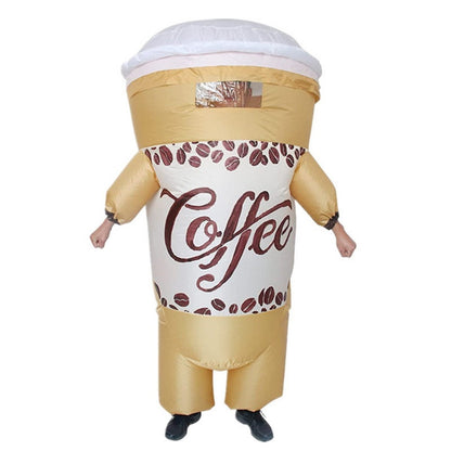 Teens Hamburger French Fries and Beer Soda Water Drink Inflatable Costumes - ChildAngle