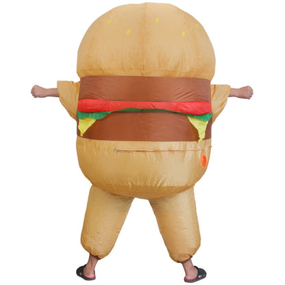 Teens Hamburger French Fries and Beer Soda Water Drink Inflatable Costumes - ChildAngle