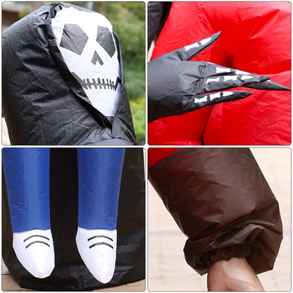 Grim Reaper Ghost Rider Costume Cosplay Halloween Inflatables - ChildAngle
