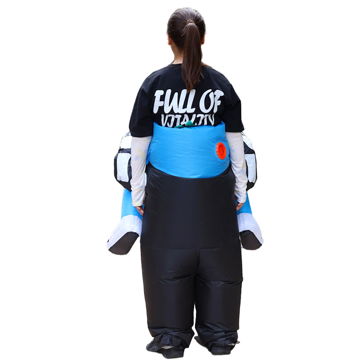 Skeleton Ghost Rider Costume Cosplay Halloween Inflatables - ChildAngle