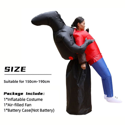 Grim Reaper Ghost Rider Costume Cosplay Halloween Inflatables - ChildAngle