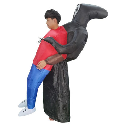 Grim Reaper Ghost Rider Costume Cosplay Halloween Inflatables - ChildAngle