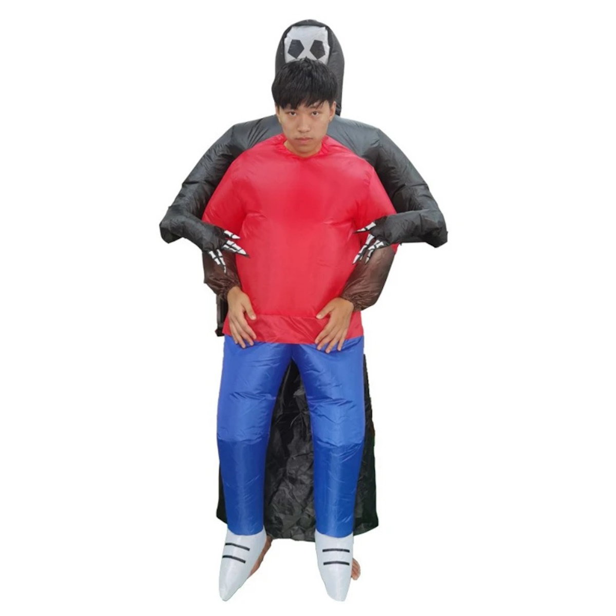 Grim Reaper Ghost Rider Costume Cosplay Halloween Inflatables - ChildAngle