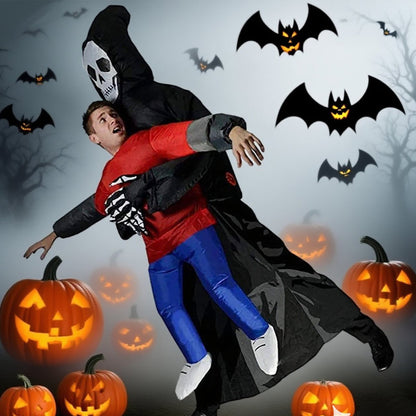 Grim Reaper Ghost Rider Costume Cosplay Halloween Inflatables - ChildAngle