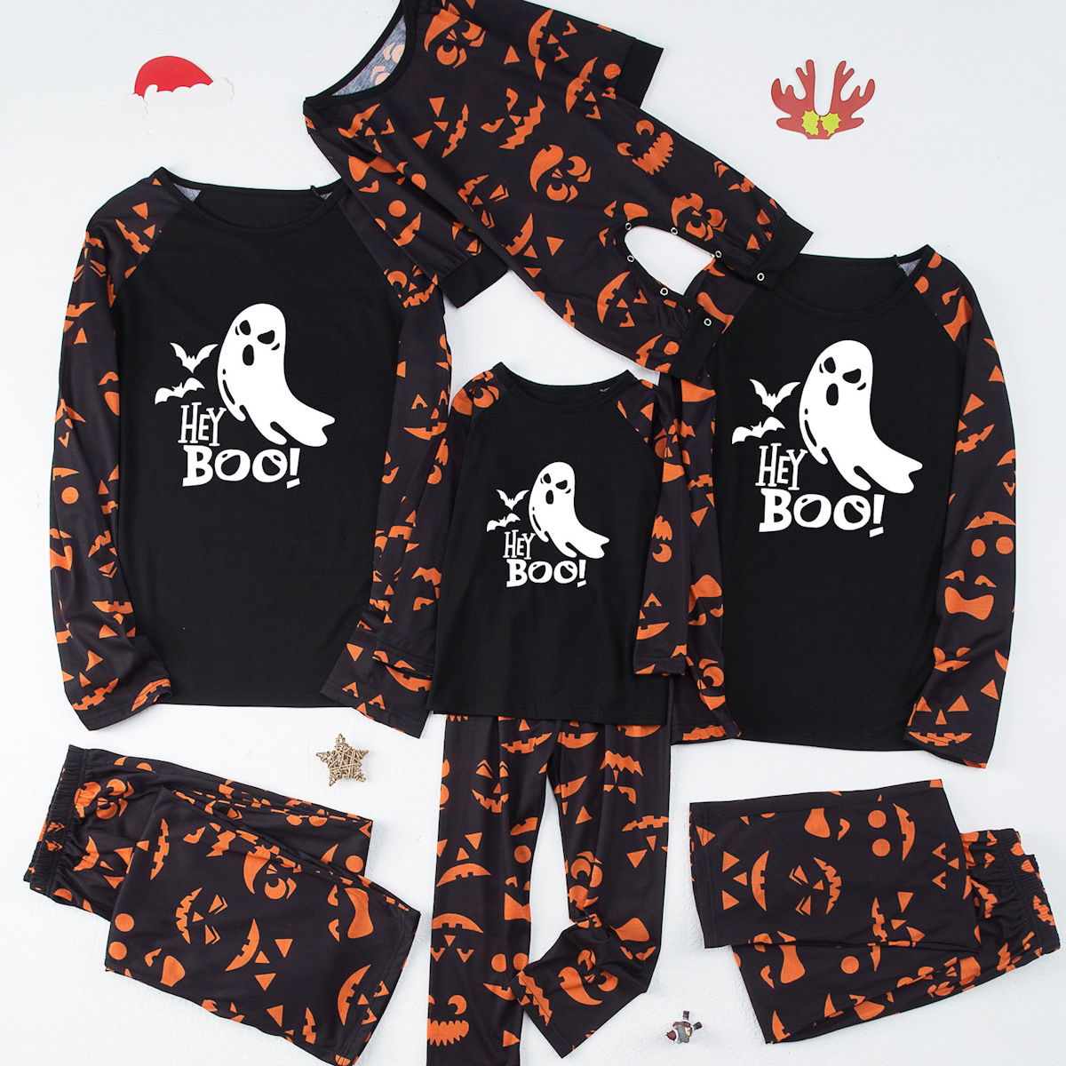 Glow in the Dark Family Matching Pajama Halloween Trick or Treat Ghost Boo - ChildAngle