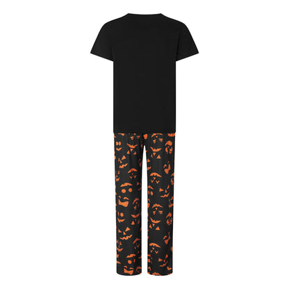 Glow in the Dark Short Sleeve Halloween Family Matching Pajama Ghost Boo Sleepwear for The Whole Family - ChildAngle