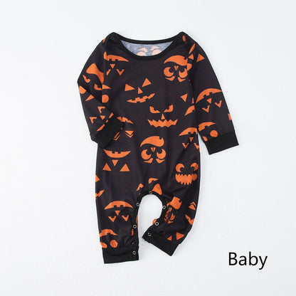 Glow in the Dark Short Sleeve Halloween Family Matching Pajama Ghost Boo Sleepwear for The Whole Family - ChildAngle
