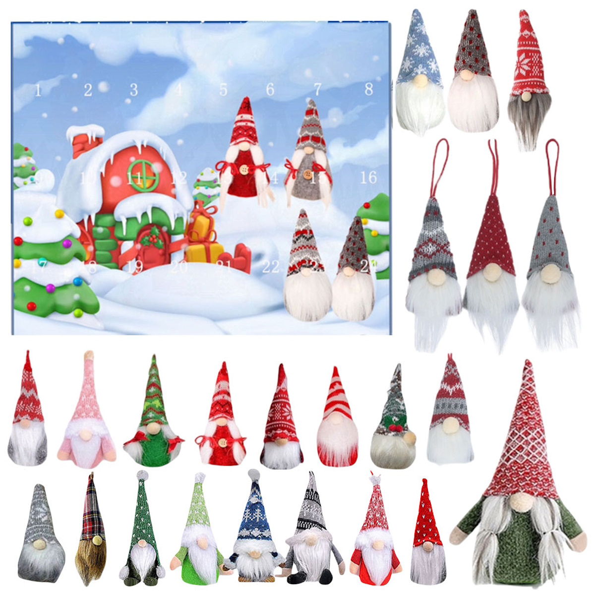 Christmas Gnome Advent Calendar for Kids Teens - ChildAngle