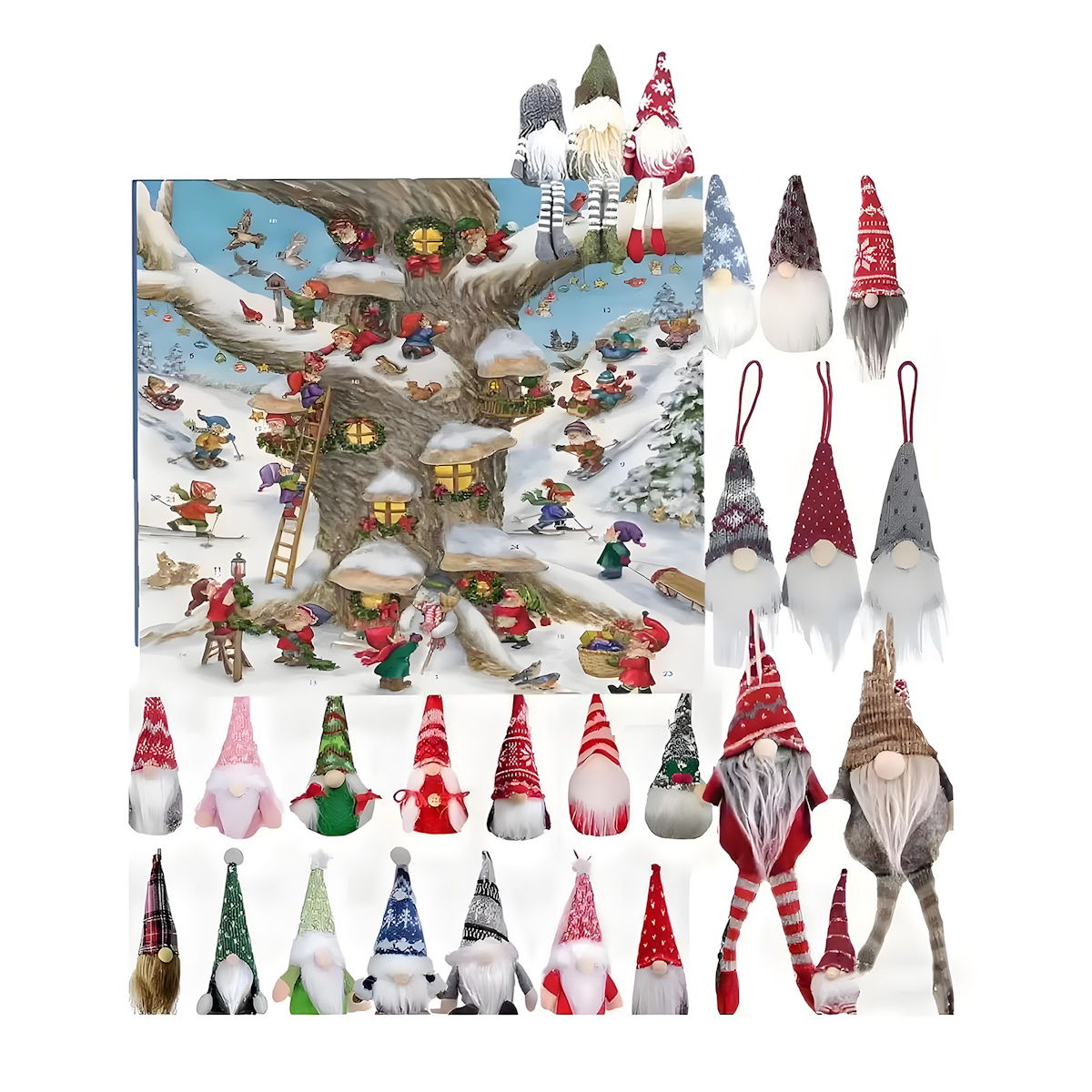 Christmas Gnome Advent Calendar for Kids Teens - ChildAngle