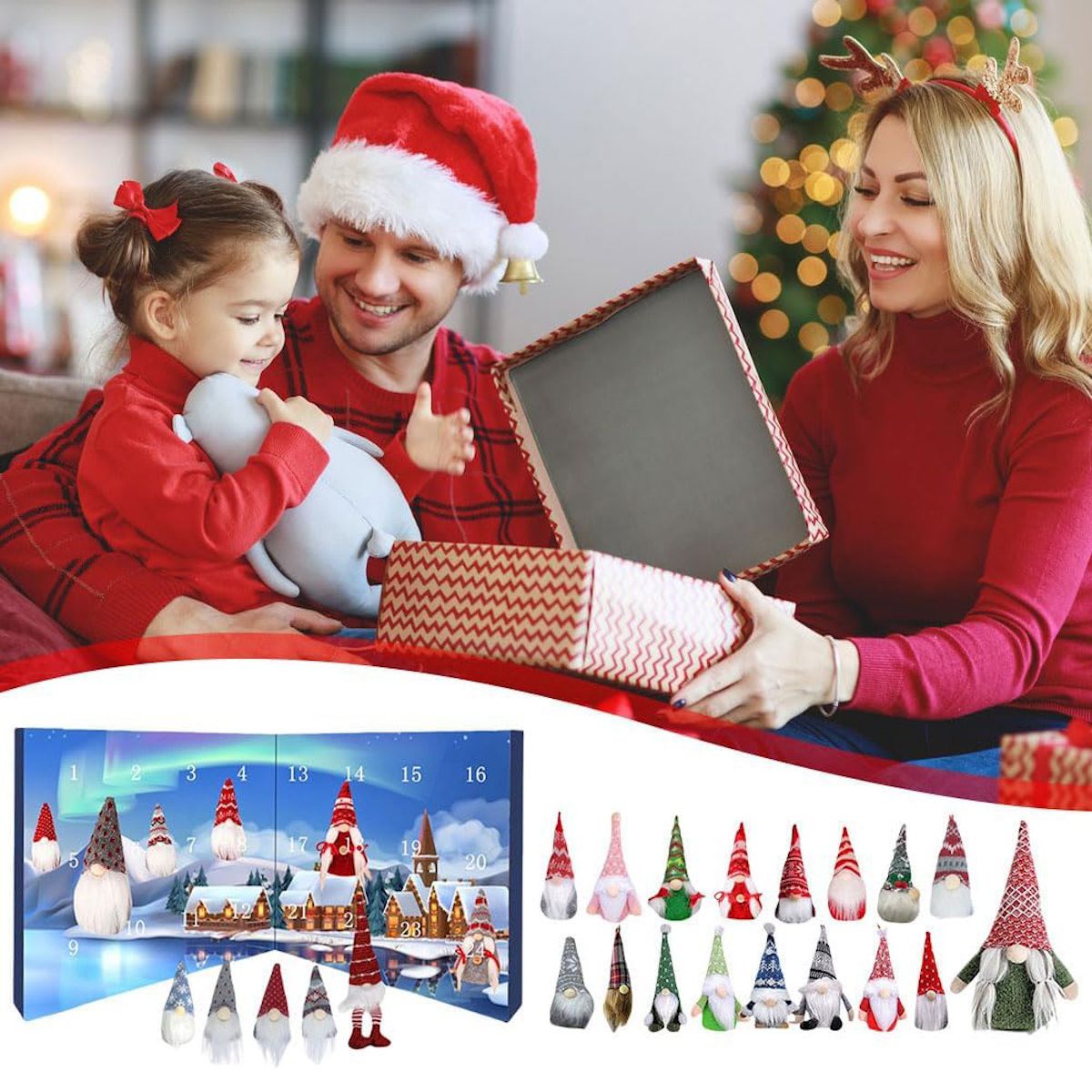 Christmas Gnome Advent Calendar for Kids Teens - ChildAngle