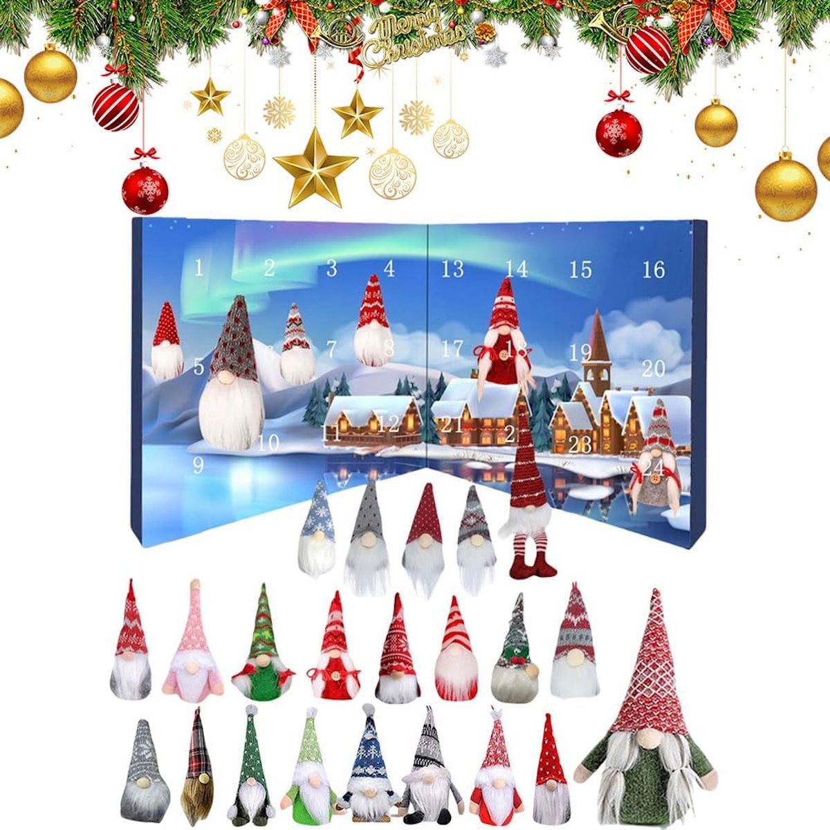 Christmas Gnome Advent Calendar for Kids Teens - ChildAngle