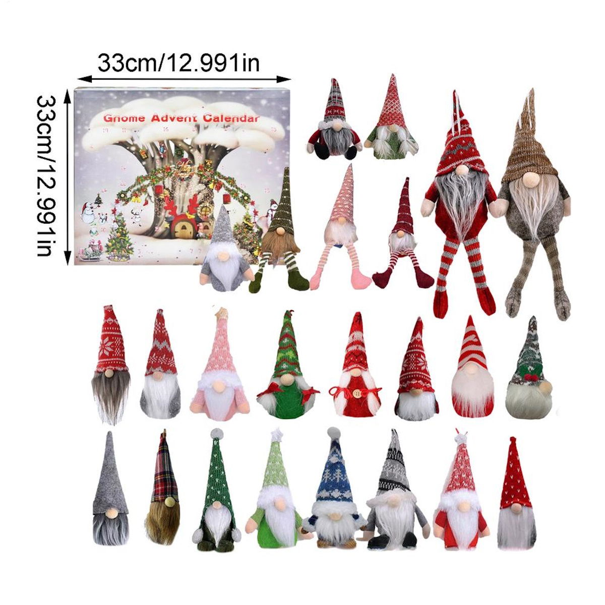 Christmas Gnome Advent Calendar for Kids Teens - ChildAngle