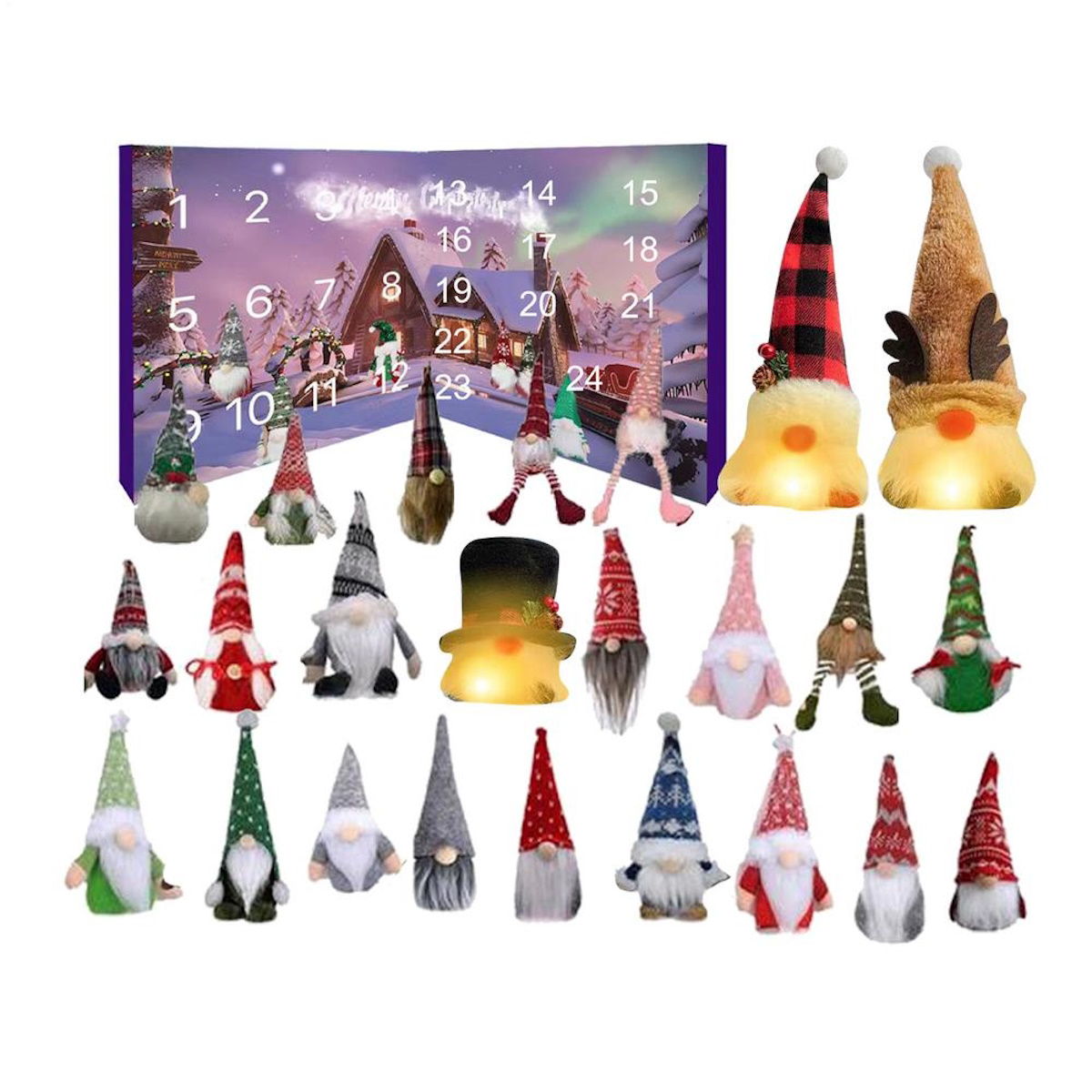 Christmas Gnome Advent Calendar for Kids Teens - ChildAngle