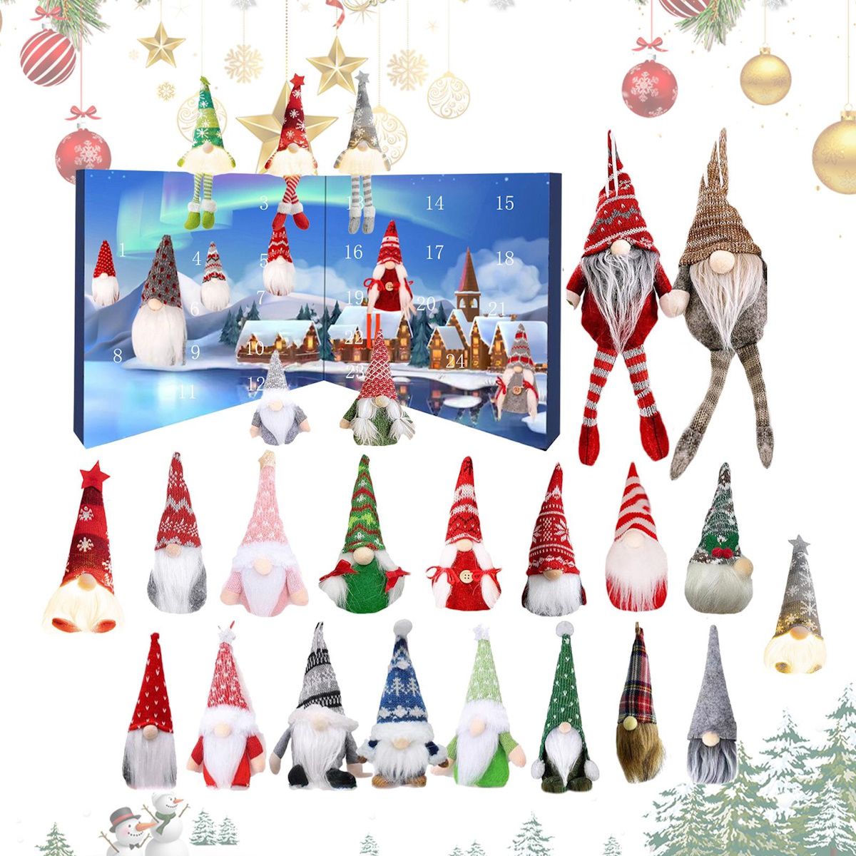 Christmas Gnome Advent Calendar for Kids Teens - ChildAngle