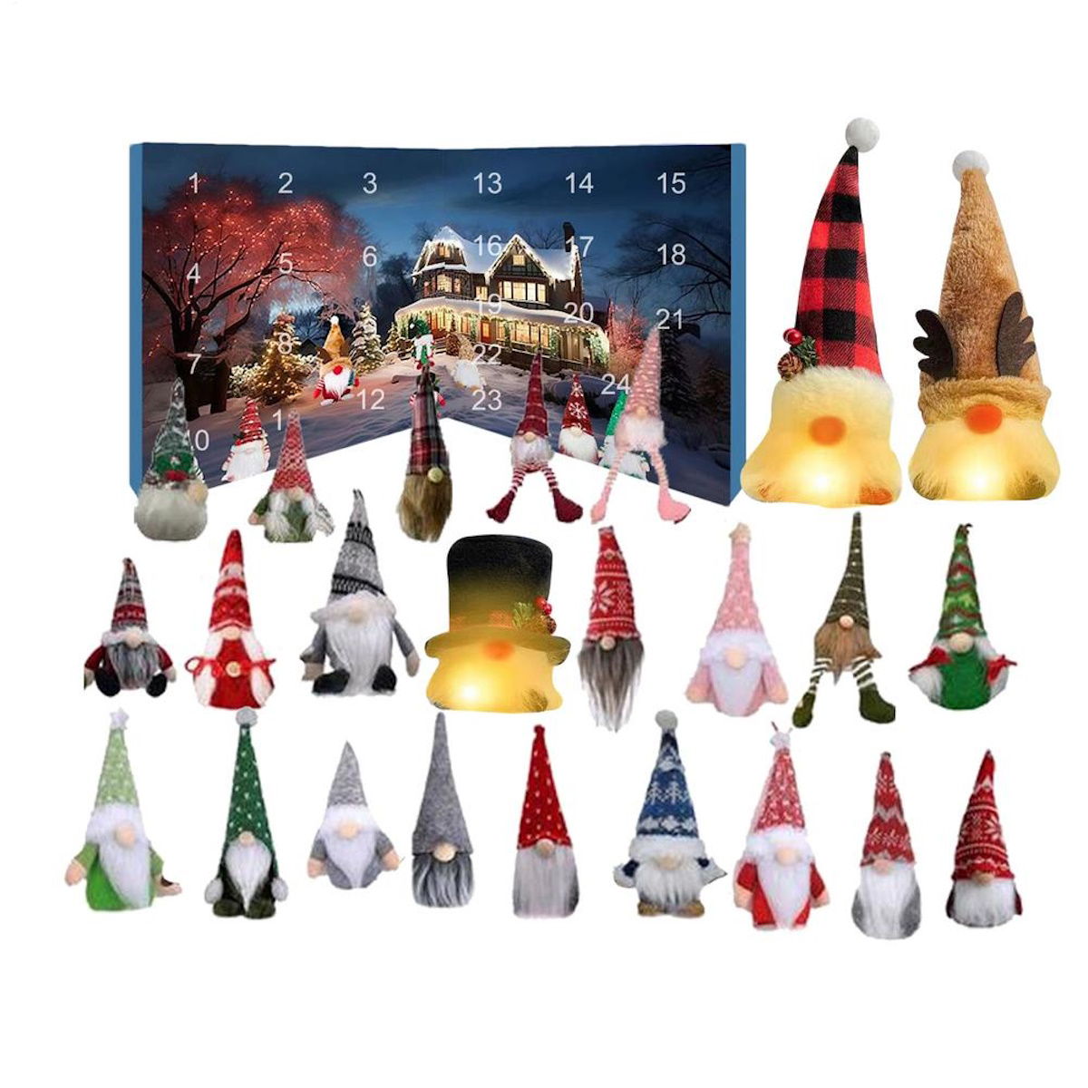 Christmas Gnome Advent Calendar for Kids Teens - ChildAngle