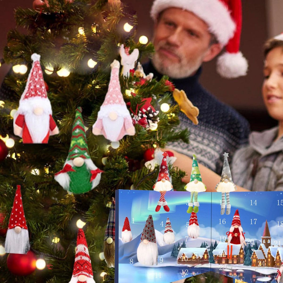 Christmas Gnome Advent Calendar for Kids Teens - ChildAngle