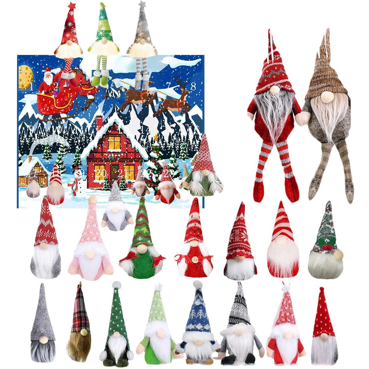 Christmas Gnome Advent Calendar for Kids Teens - ChildAngle