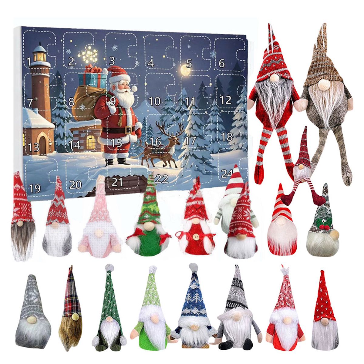Christmas Gnome Advent Calendar for Kids Teens - ChildAngle