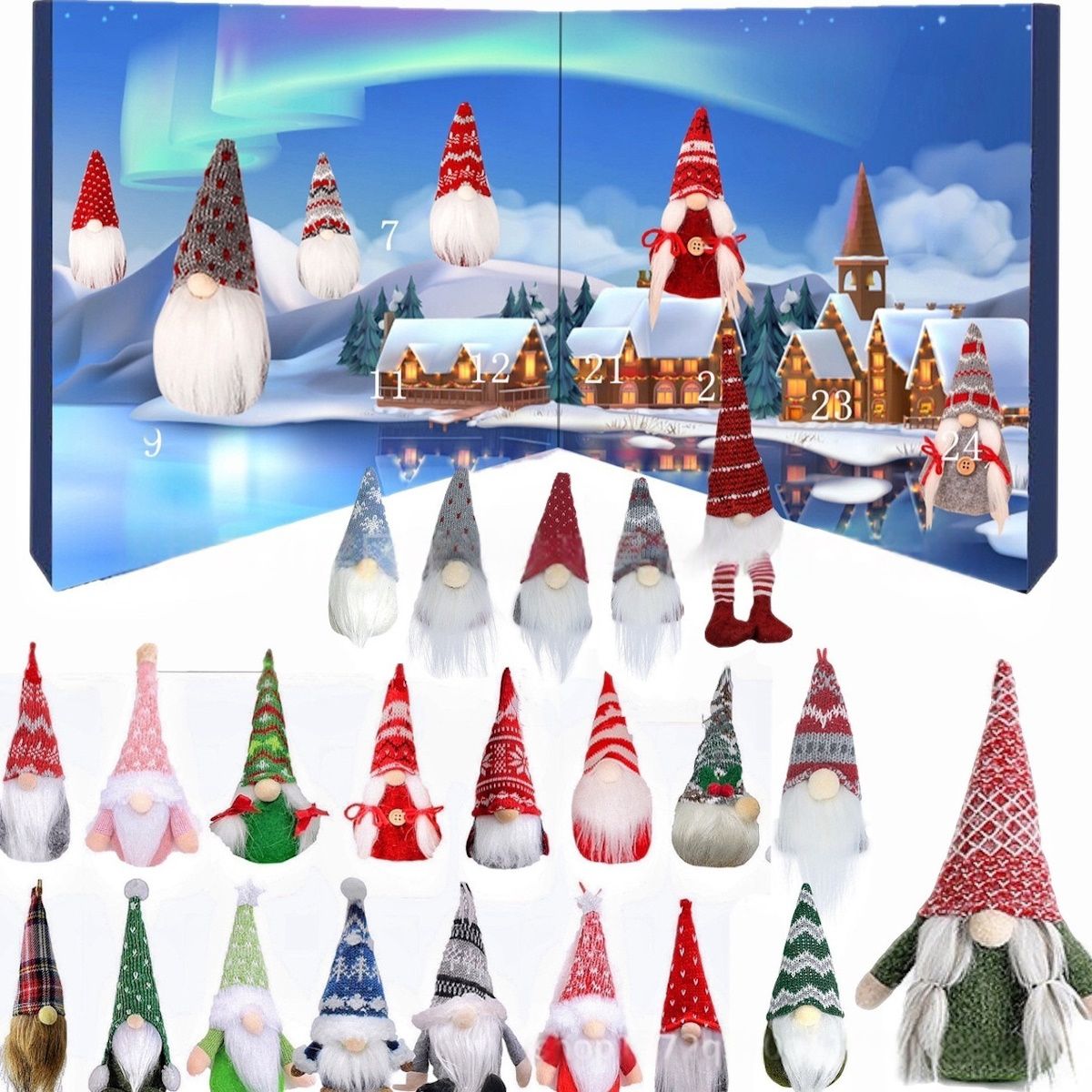 Christmas Gnome Advent Calendar for Kids Teens - ChildAngle