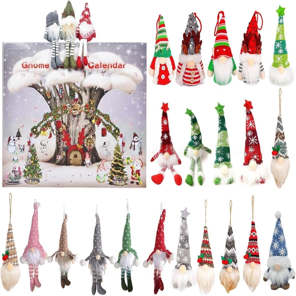 Christmas Gnome Advent Calendar for Kids Teens - ChildAngle